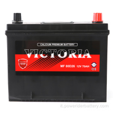 12 V 70Ah 80D26 MF Auto-acido Auto-acido Avviamento della batteria